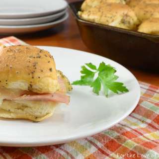 Caramelized Ham & Swiss Sliders