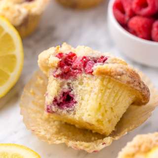Lemon Raspberry Crumb Muffins