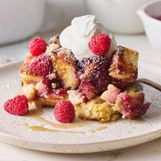 Overnight Raspberry Cheesecake French Toast