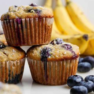 Banana Blueberry Muffins