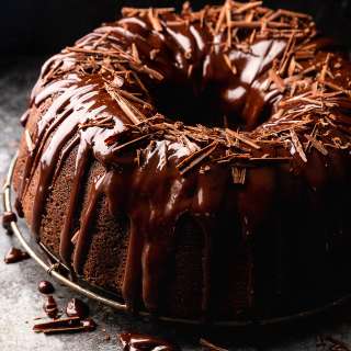 Chocolate Bundt Cake with Chocolate Ganache