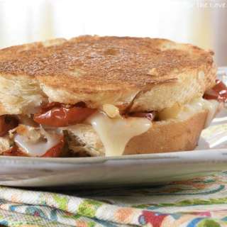 Gruyere, Slow Roasted Tomato, and Caramelized Onion Grilled Cheese