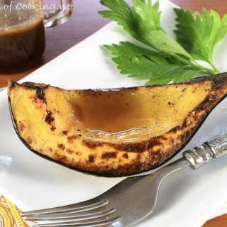 Roasted Acorn Squash with Apple Cider Drizzle