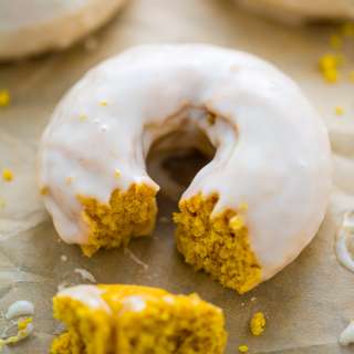 Glazed Pumpkin Donuts