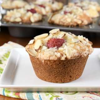 Lemon Raspberry Almond Muffins