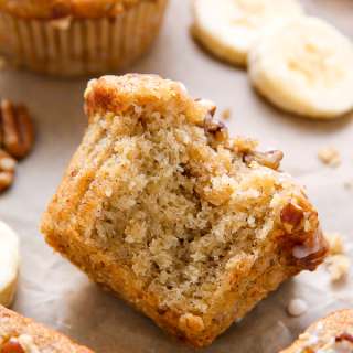 Maple Pecan Banana Muffins
