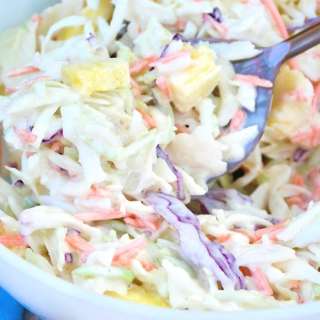 Pineapple Coleslaw With Creamy Homemade Coleslaw Dressing