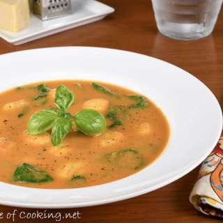 Creamy Tomato Florentine Soup with Gnocchi