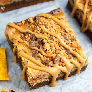 Butterfinger Cheesecake Brownies