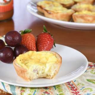 Mini Ham and Sharp Cheddar Quiche