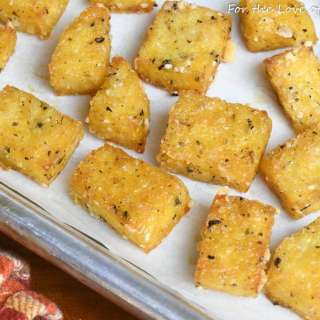 Baked Polenta Croutons
