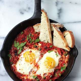 Puttanesca Poached Eggs