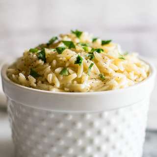 My Favorite Easy Parmesan Orzo Side Dish