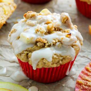 Brown Butter Apple Crumb Muffins