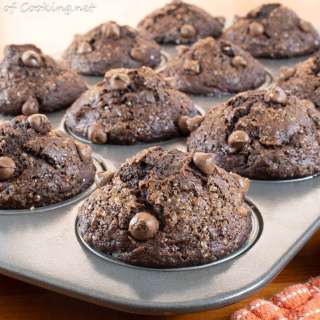 Double Chocolate Banana Muffins