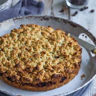 Sbrisolona Almond Nutella Crumble Cake