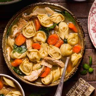 Italian Chicken Tortellini Soup