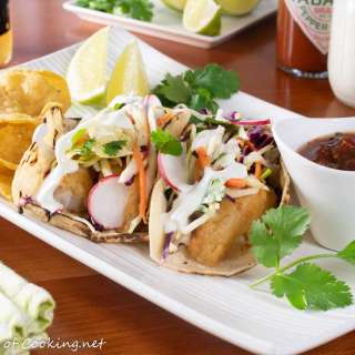 Baja Fish Tacos with Citrus Slaw