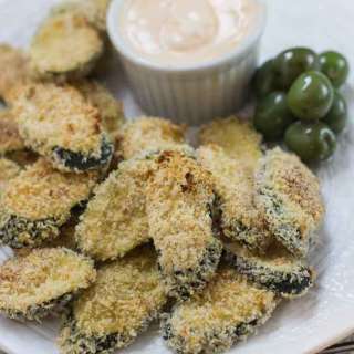 Roasted Zucchini Chips , Smoky Chilli Sour Cream dip