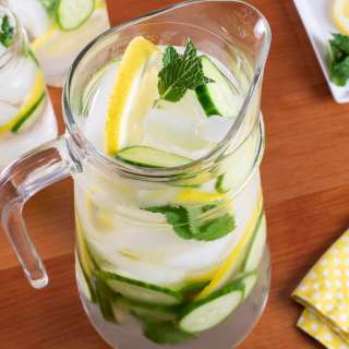 Cucumber, Lemon, and Mint Infused Water