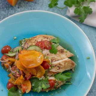 Chicken Persimmon Salad #Thai Style