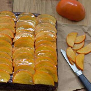 Chocolate Persimmon Mousse tart