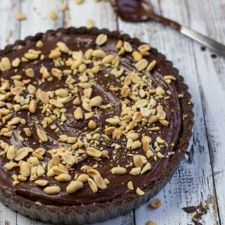 No Bake Chocolate Peanut Butter Tart