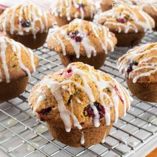 Glazed Cranberry Orange Muffins