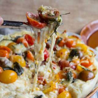 Soft White Polenta and Three Cheeses