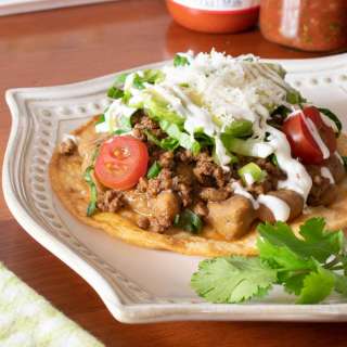 Loaded Beef Tostadas