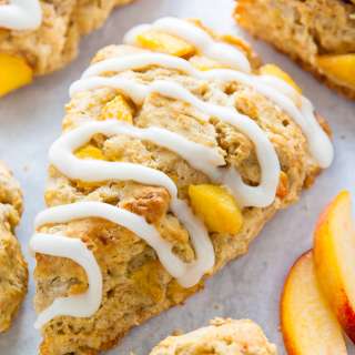 Peaches and Cream Scones