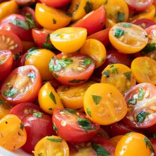 Marinated Cherry Tomatoes with Fresh Herbs