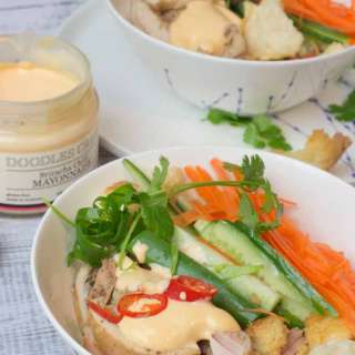 Banh Mi Salad Bowl with Sriracha Mayonnaise