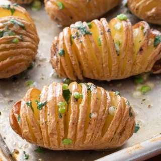 Baby Hasselback Potatoes with Herb Garlic Butter