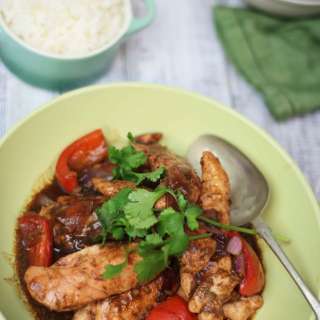 Hoisin Chicken with coconut rice