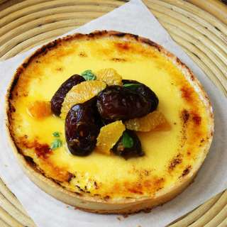 Custard Tart with Citrus and Dates
