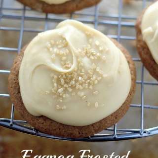Eggnog Frosted Gingerbread Cookies