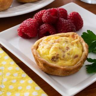 Mini Bacon and Gruyere Quiche