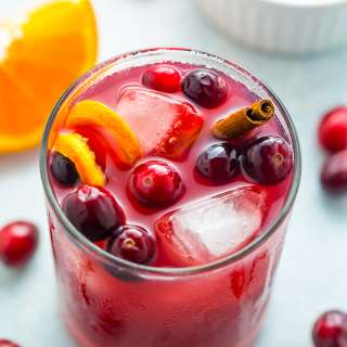 Cranberry Cinnamon Whiskey Sour
