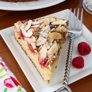 Raspberry Almond Crumb Cake