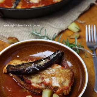 Rosemary Parmesan Chicken & Eggplant