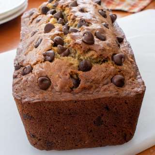 Banana, Coconut, Chocolate Chip Bread