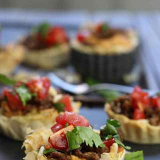 Lamb Sweet Potato Hummus Tarts