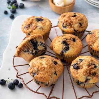 Blueberry Crumb Muffins