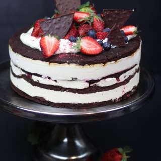 Brownie Icecream Layer Cake