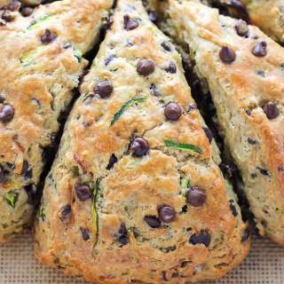 Chocolate Chip Zucchini Scones