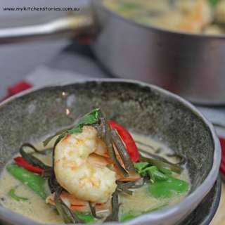 Sea Spaghetti with Prawns Coconut and Lime- In My Kitchen