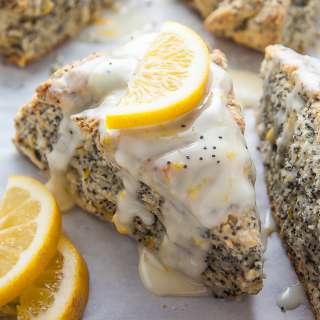 Meyer Lemon Poppy Seed Scones