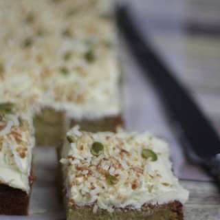 Beer and Coconut Cake with cream cheese icing