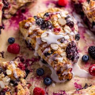 Triple Berry Buttermilk Scones